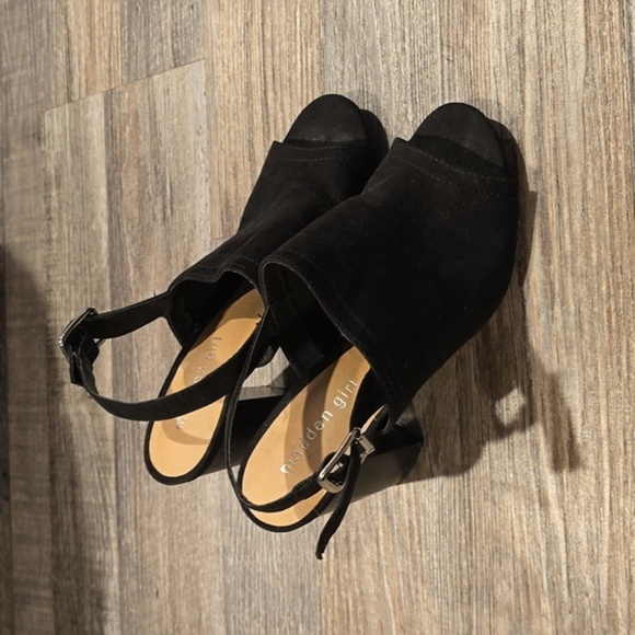 Madden Girl Shoes - Madden‎ Girl Hana black slingback heeled sandals | Size 7​